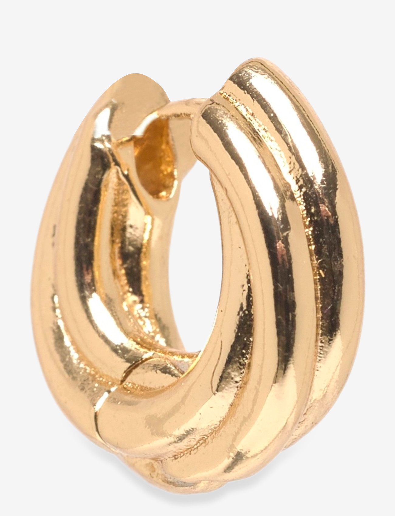Pilgrim - EDEA chunky huggie hoops gold-plated - creoler & hoops - gold plated - 1