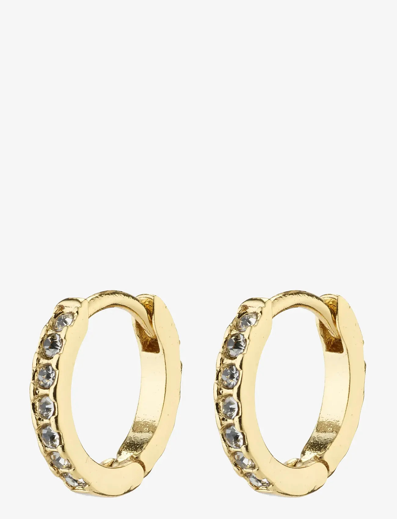 Pilgrim - EBNA mini crystal huggie hoops gold-plated - hoops - gold plated - 1