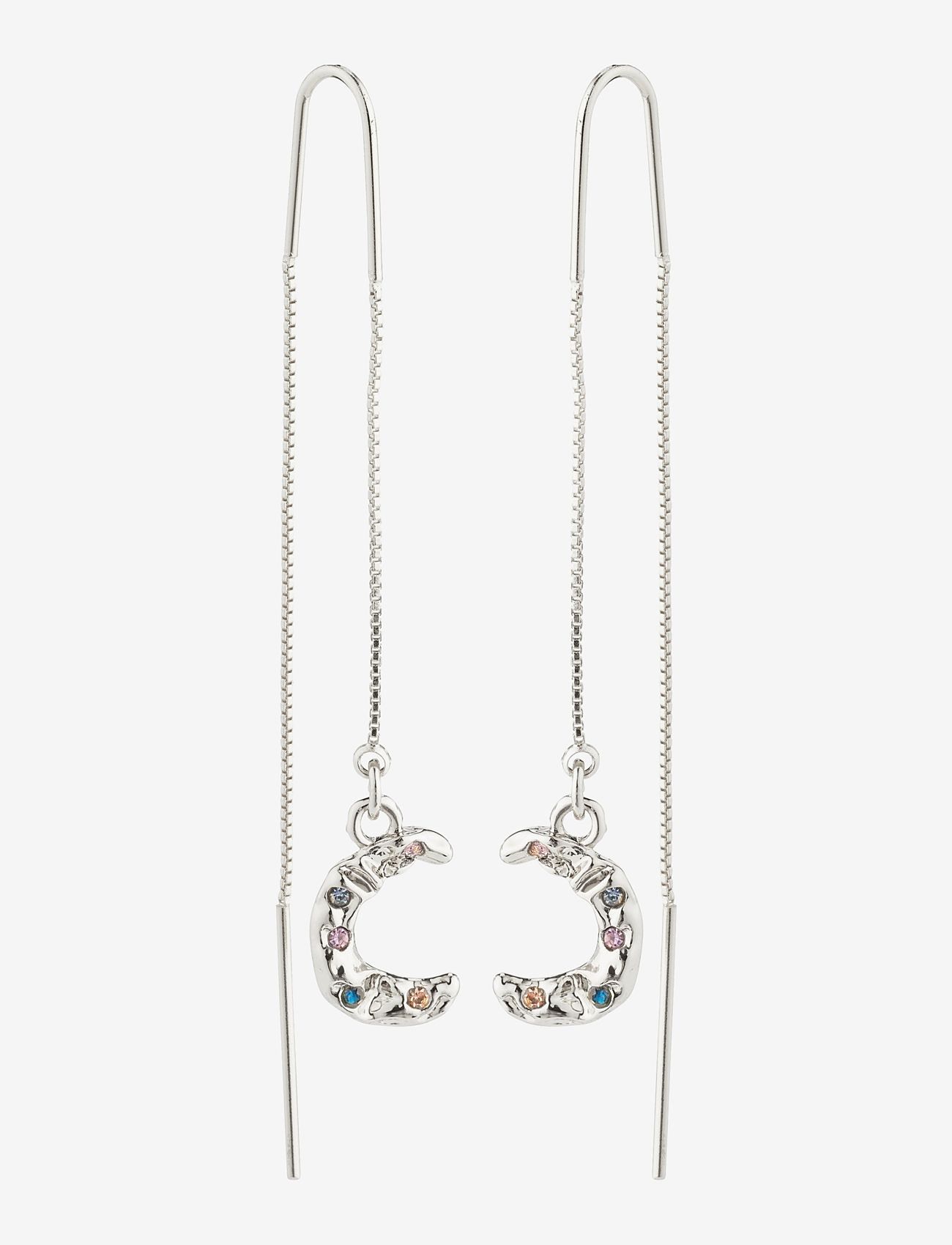 Pilgrim - REMY recycled chain earrings - hängande örhängen - silver plated - 0