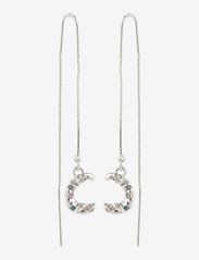 Pilgrim - REMY recycled chain earrings - roikkuvat korvakorut - silver plated - 0