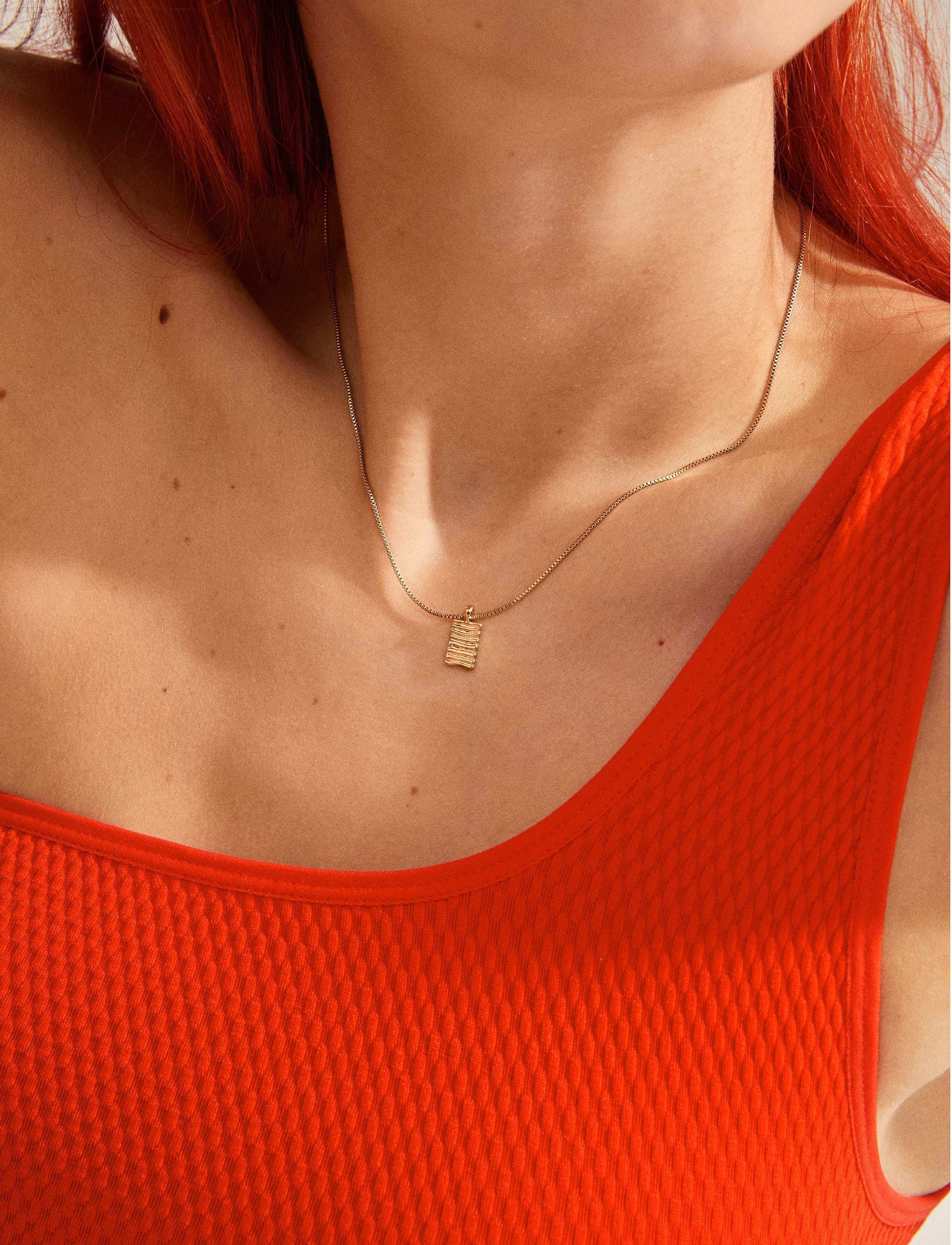 Pilgrim - JEMMA square pendant necklace - gold plated - 4