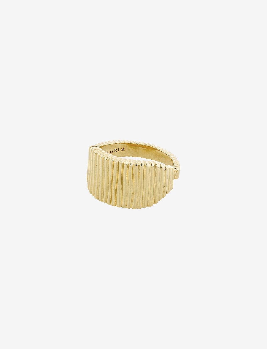 Pilgrim - JEMMA square signet ring gold-plated - gold plated - 1