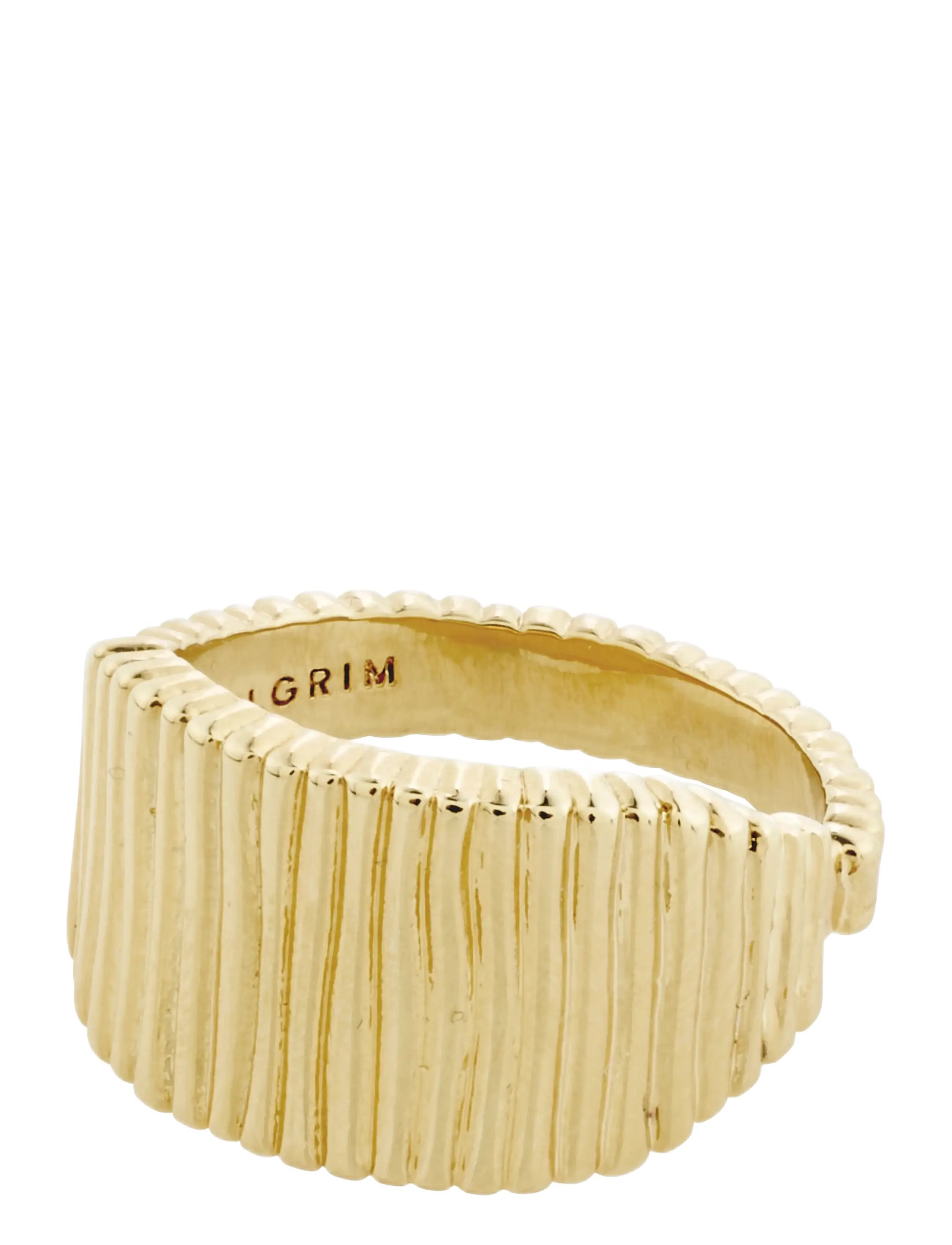 Pilgrim JEMMA square signet ring gold-plated - Bijouterie - GOLD PLATED / gold