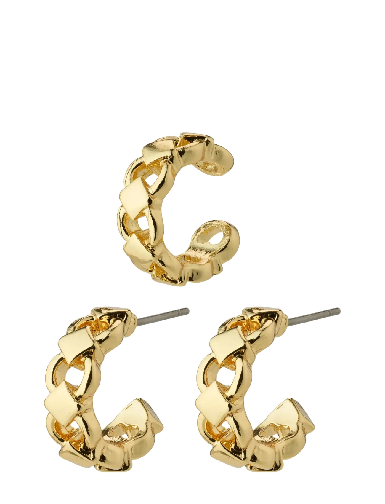 Pilgrim | Desiree Hoop And Cuff Earrings Gold-Plated | ONE SIZE