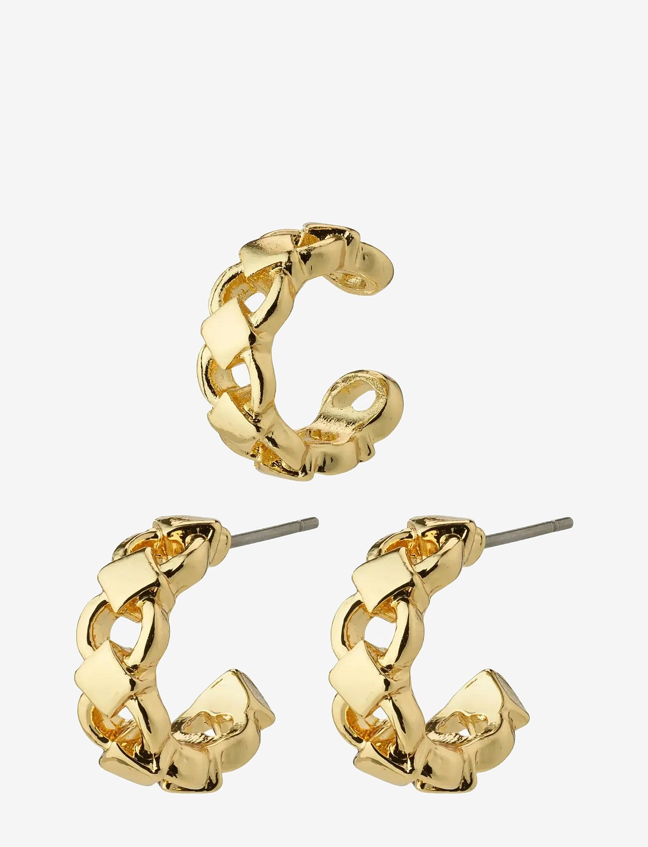 Pilgrim | Desiree Hoop And Cuff Earrings Gold-Plated | ONE SIZE