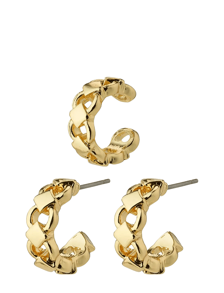 Pilgrim - DESIREE hoop and cuff earrings gold-plated - gold plated - 1
