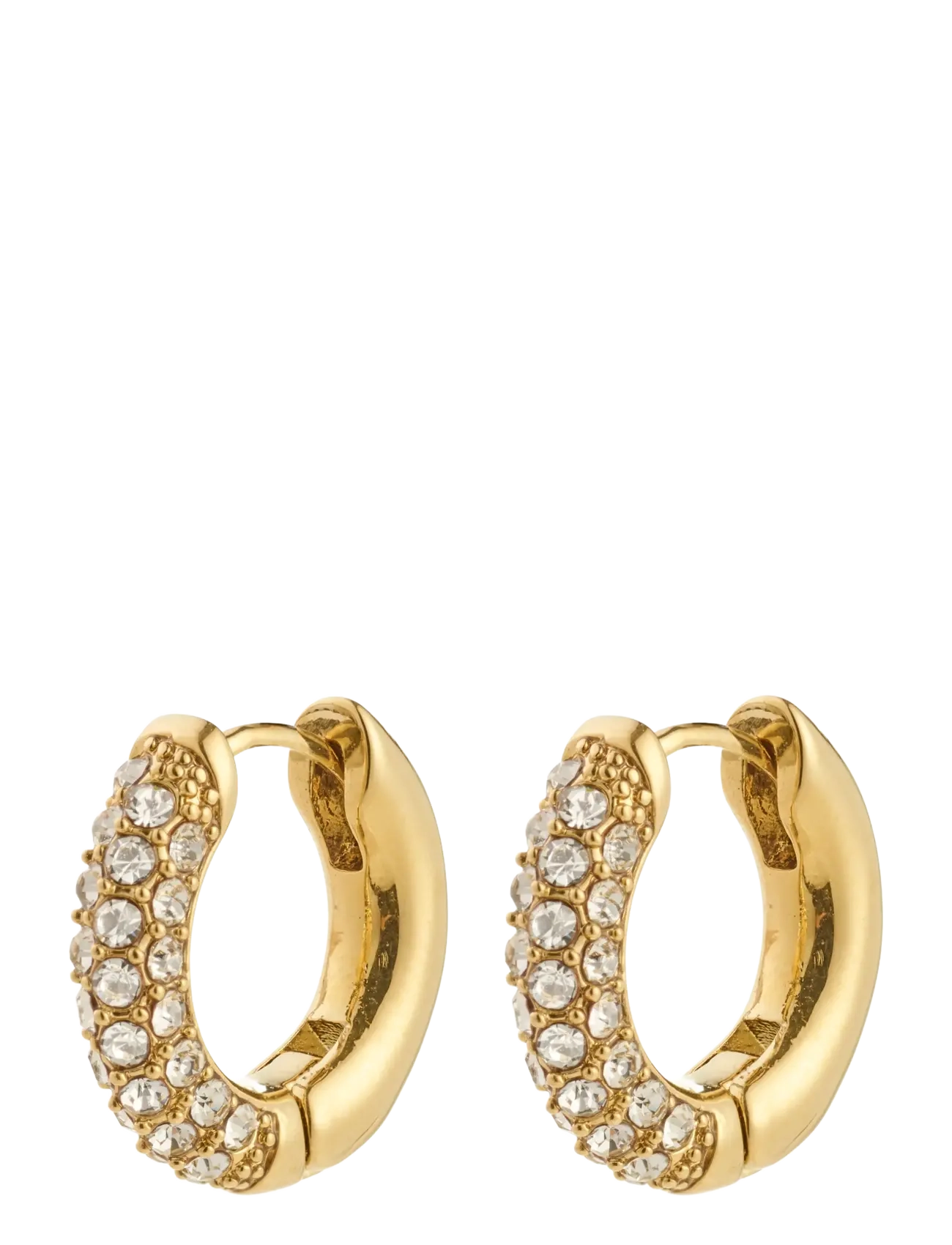 PILGRIM Tatum Klein Hoops Gold-Plated Gold - One Size - Damen