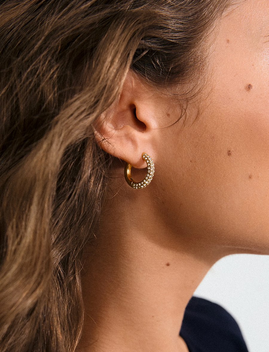Pilgrim - TATUM medium hoops gold-plated - cerceaux - gold plated - 2