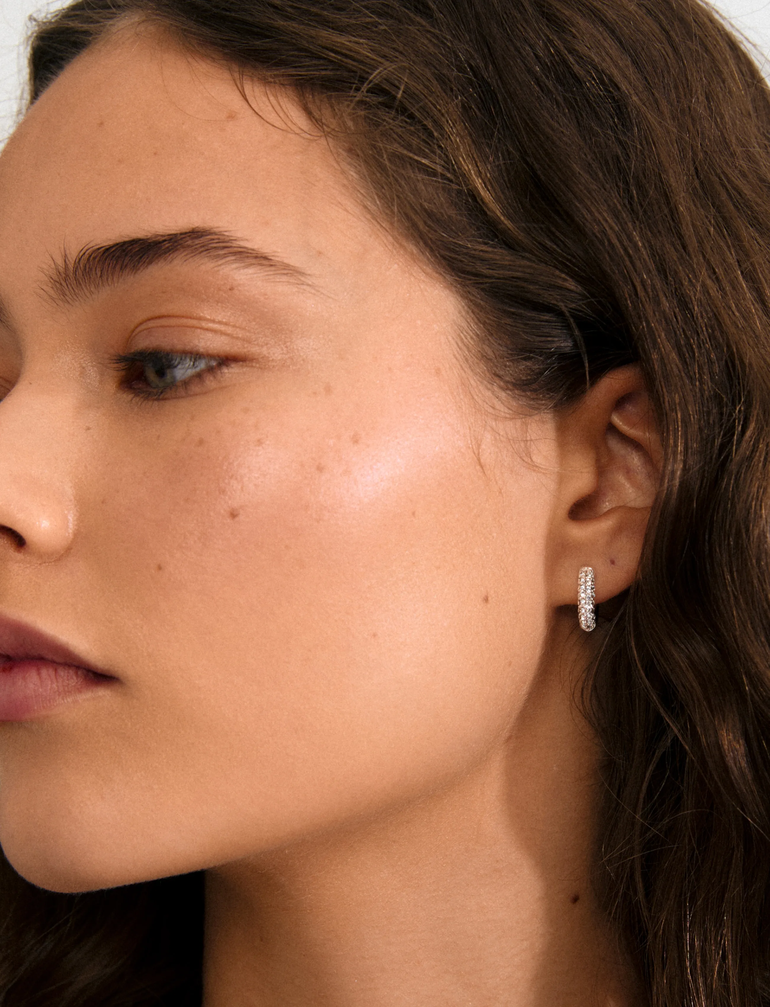 Pilgrim Tatum Small Hoops Silver-Plated, One Size, Earrings, Silber - Hoops, Frauen