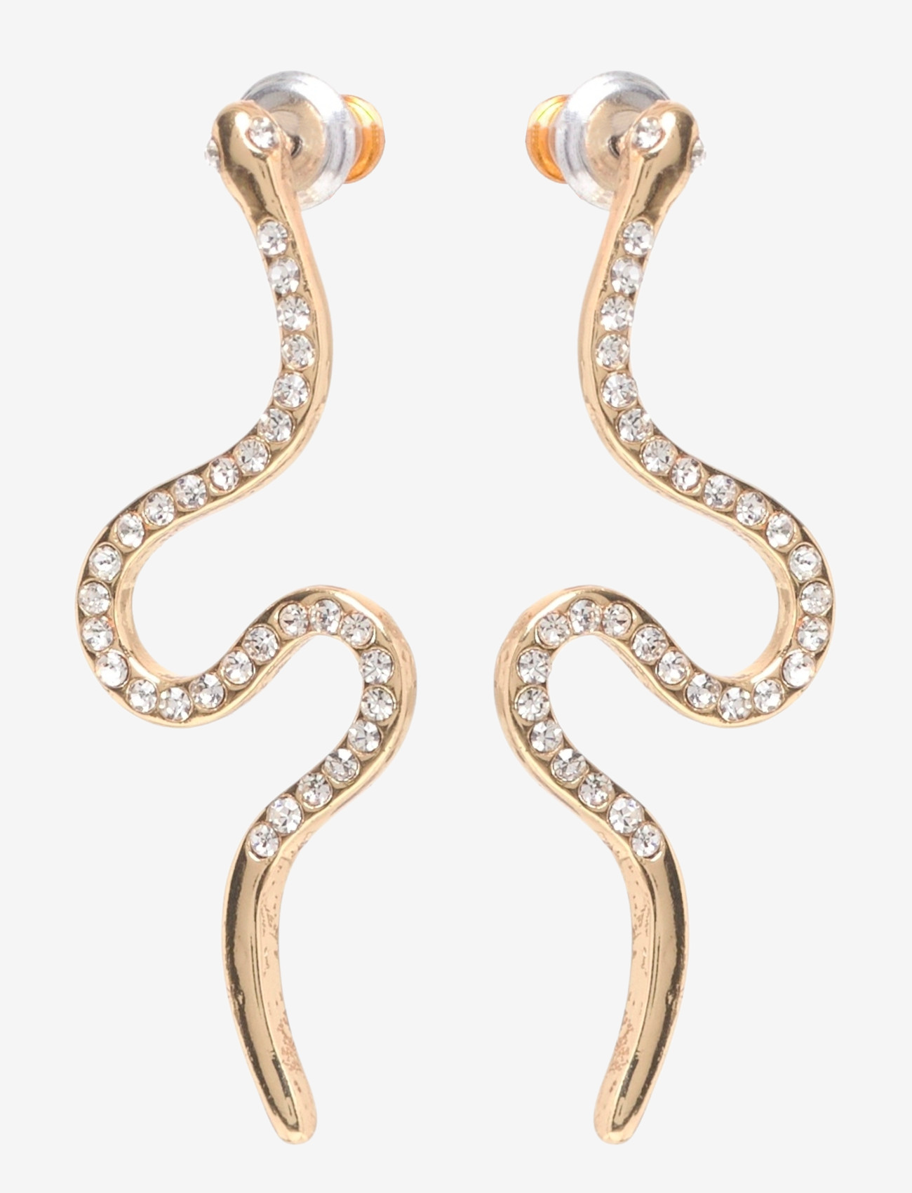 Pilgrim - DAGNY crystal earrings gold-plated - statement earrings - gold plated - 0