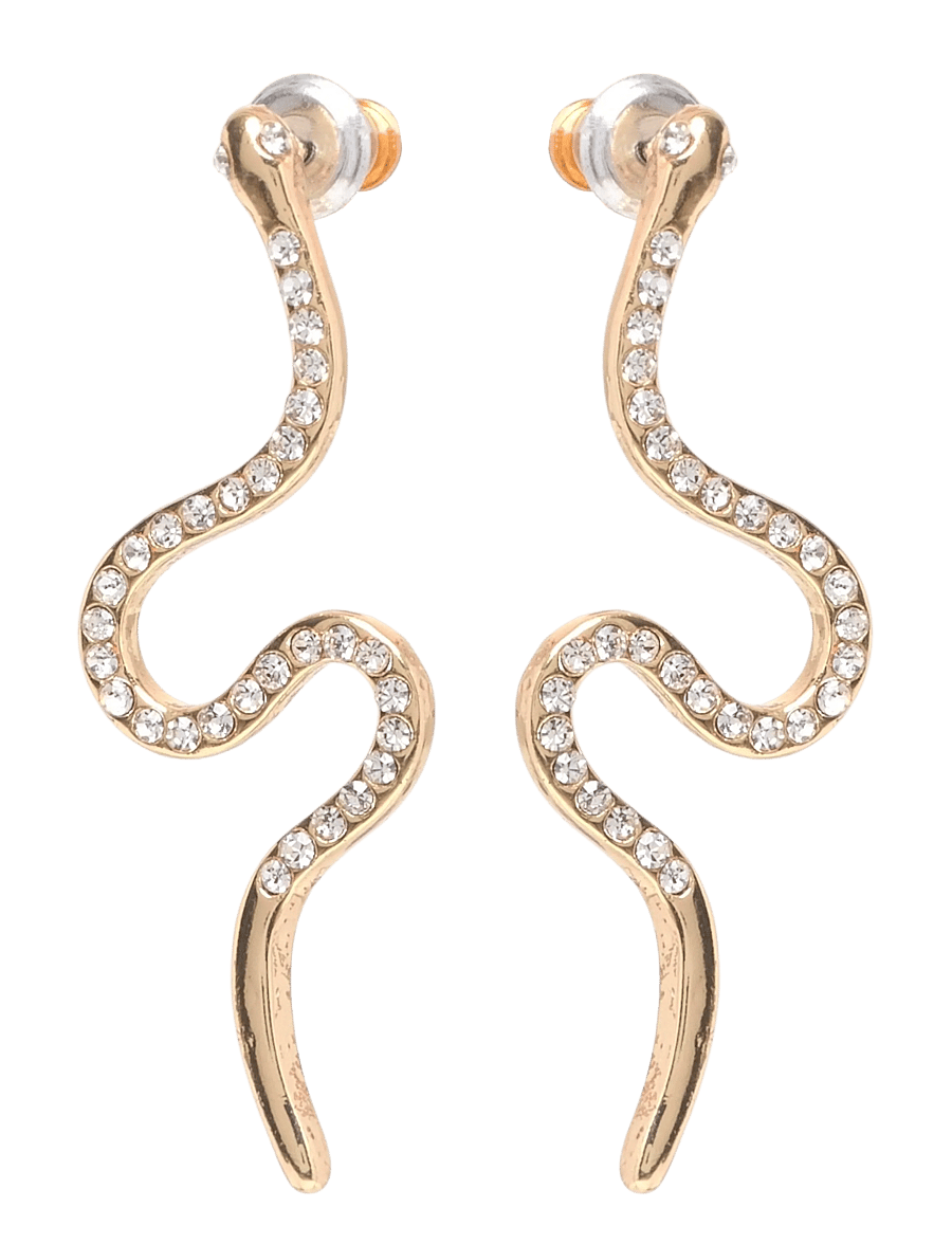 Pilgrim - DAGNY crystal earrings gold-plated - statement - gold plated - 0