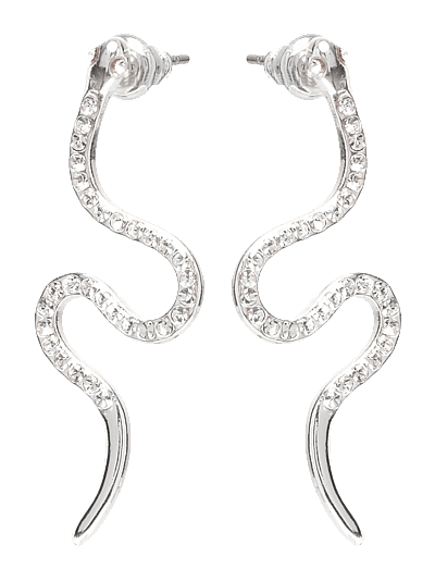 Pilgrim DAGNY crystal earrings silver-plated - Jewellery - SILVER PLATED / silver