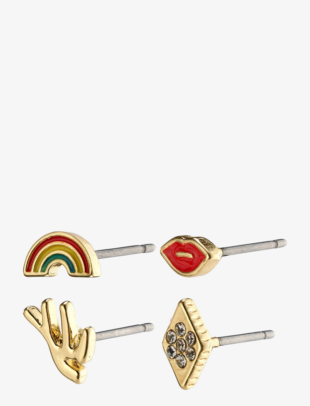 Pilgrim - NICOLE multi earrings gold-plated - gold plated - 0