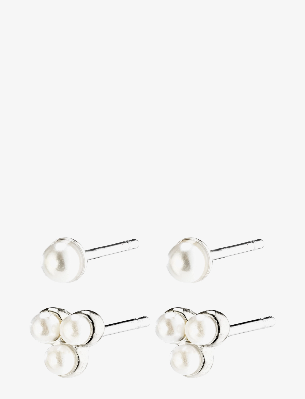 Pilgrim - VALERIE pearl earrings - silver plated - 0
