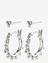 Pilgrim - KATE earrings - hoops - silver plated - 0