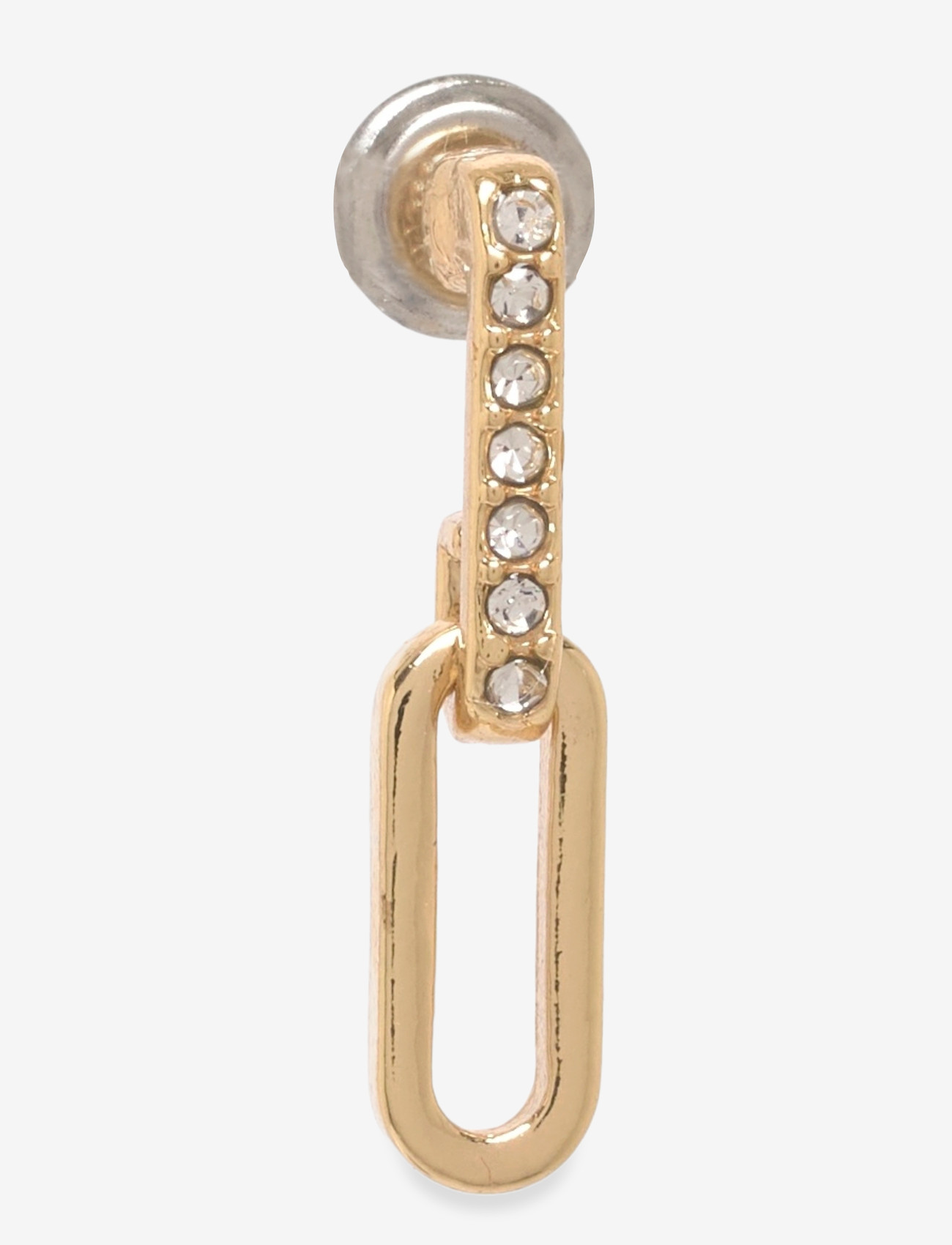 Pilgrim - ELISE oval link crystal earrings gold-plated - statement-ohrringe - gold plated - 1