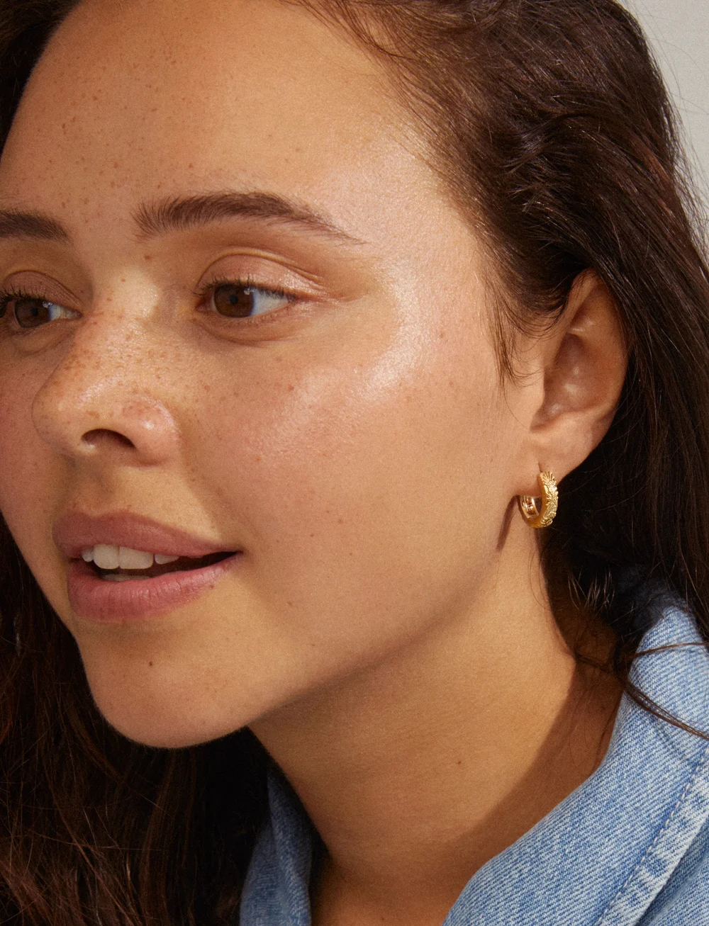 Pilgrim - ELFRIDA recycled hoop earrings - hoops kõrvarõngad - gold plated - 0