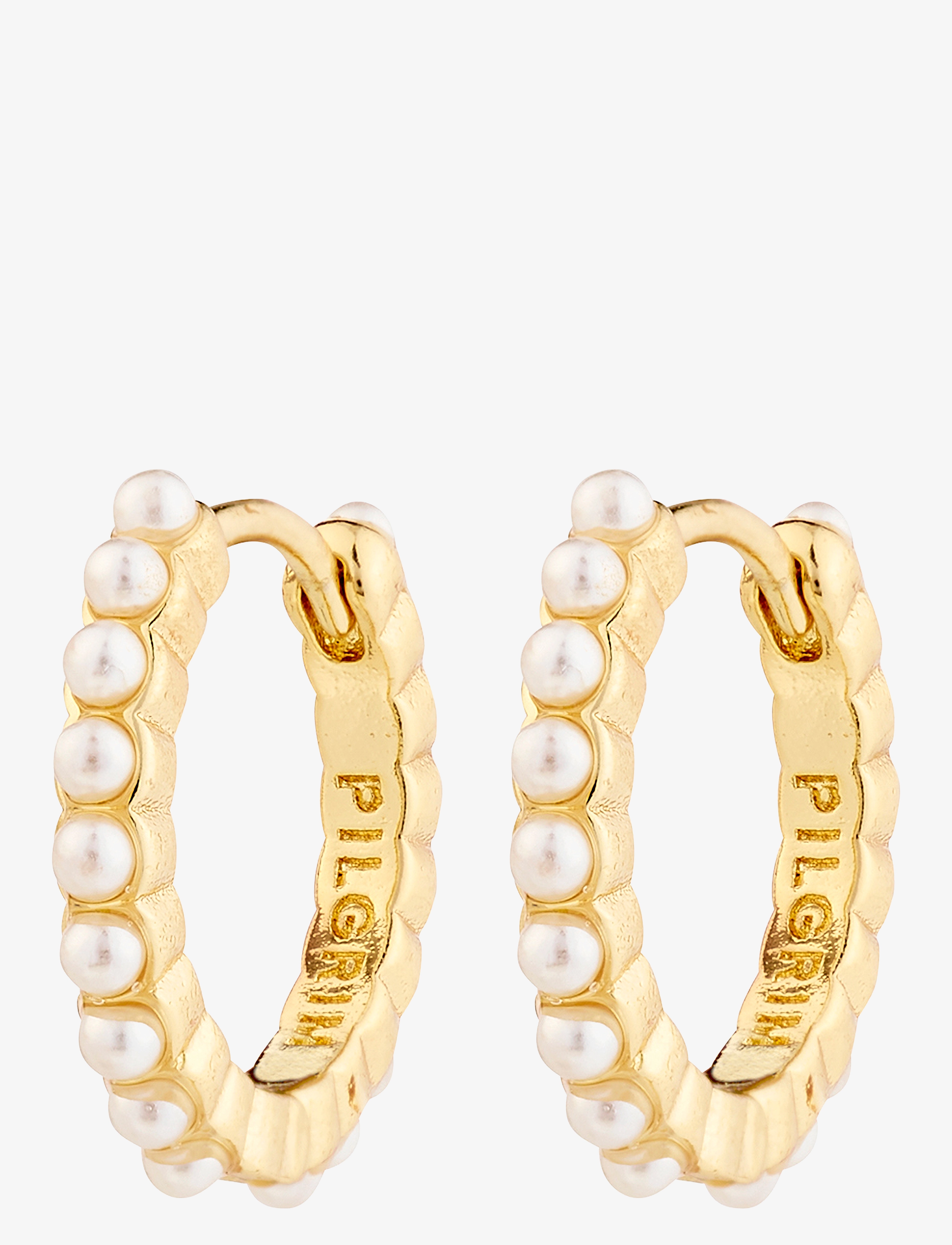 Pilgrim - KALIA recycled hoop earrings - gold plated - 1