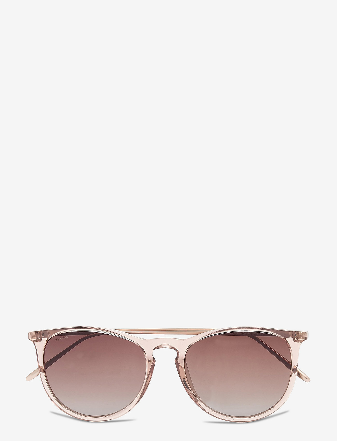 Pilgrim - VANILLE sunglasses crystal brown/gold - rund form - pink/rose - 1