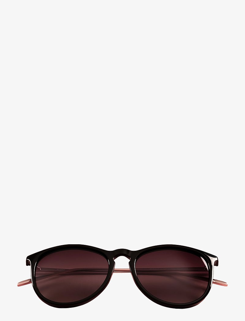 Pilgrim - VANILLE sunglasses black/gold - okulary przeciwsłoneczne okrągłe - black - 2
