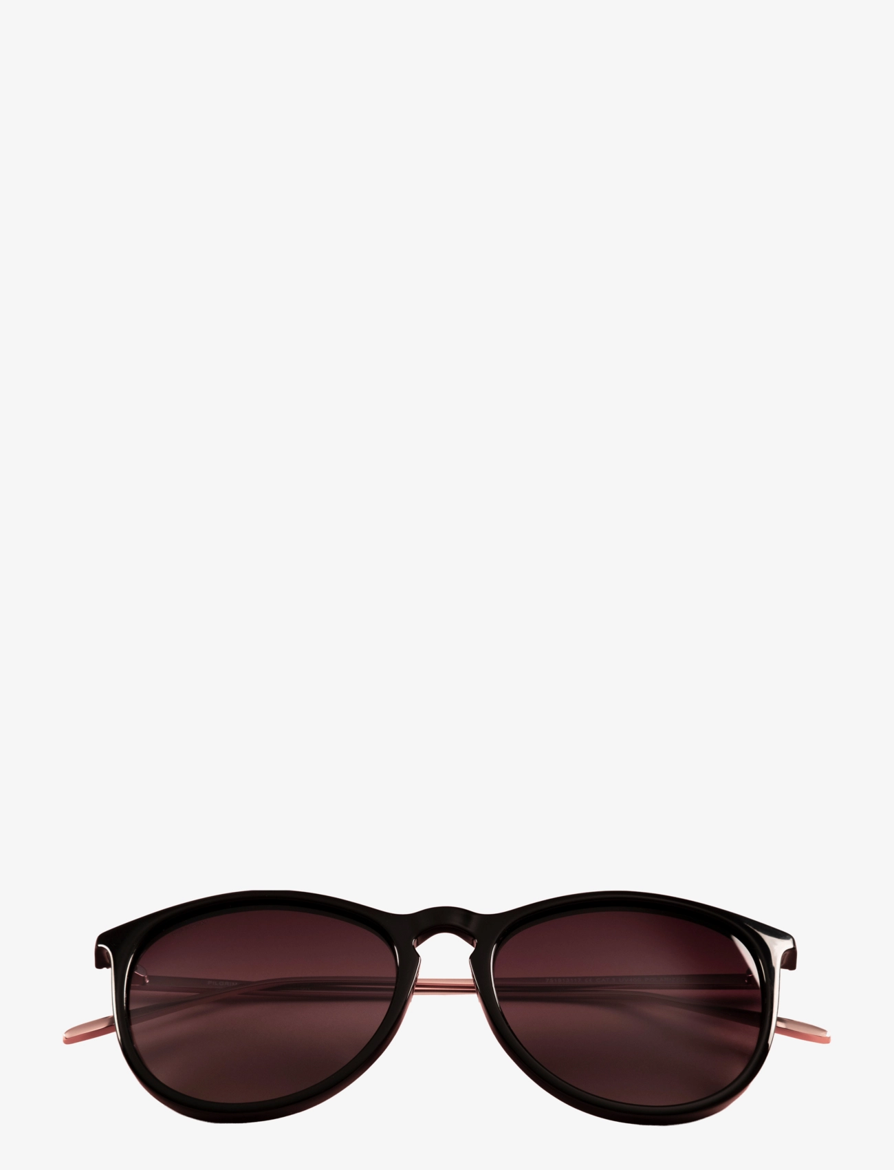 Pilgrim - VANILLE sunglasses black/gold - rund form - black - 2