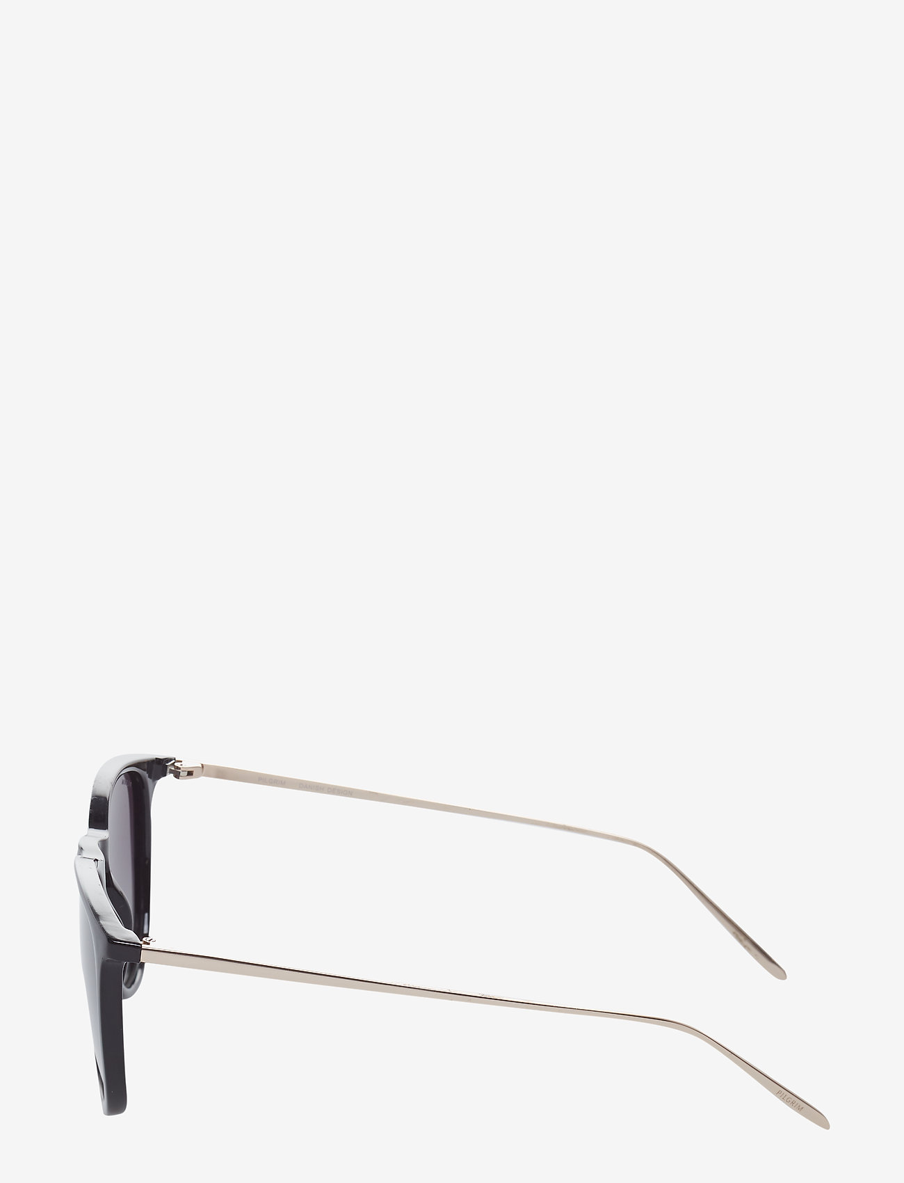 Pilgrim - VANILLE sunglasses black/gold - runde form - black - 3