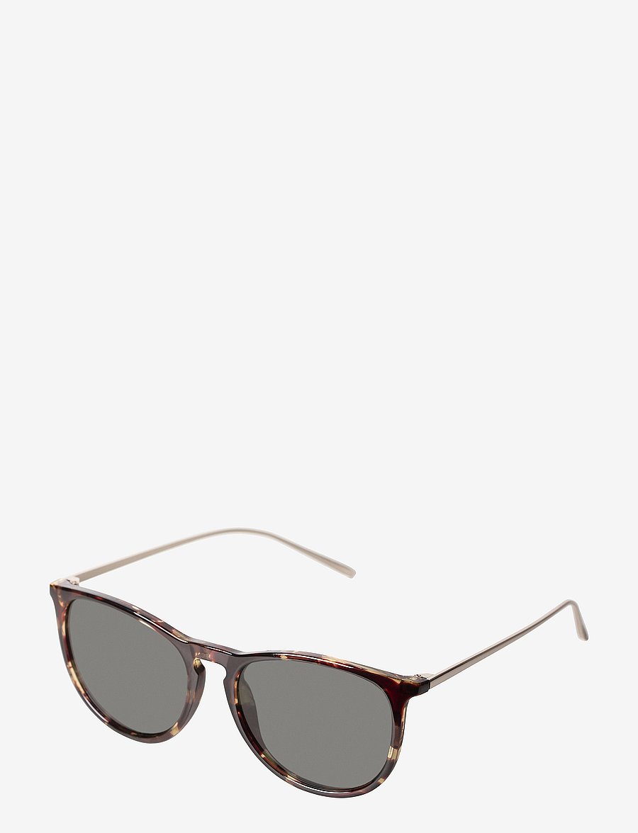 Pilgrim - VANILLE sunglasses tortoise brown/gold - runde solbriller - brown - 1