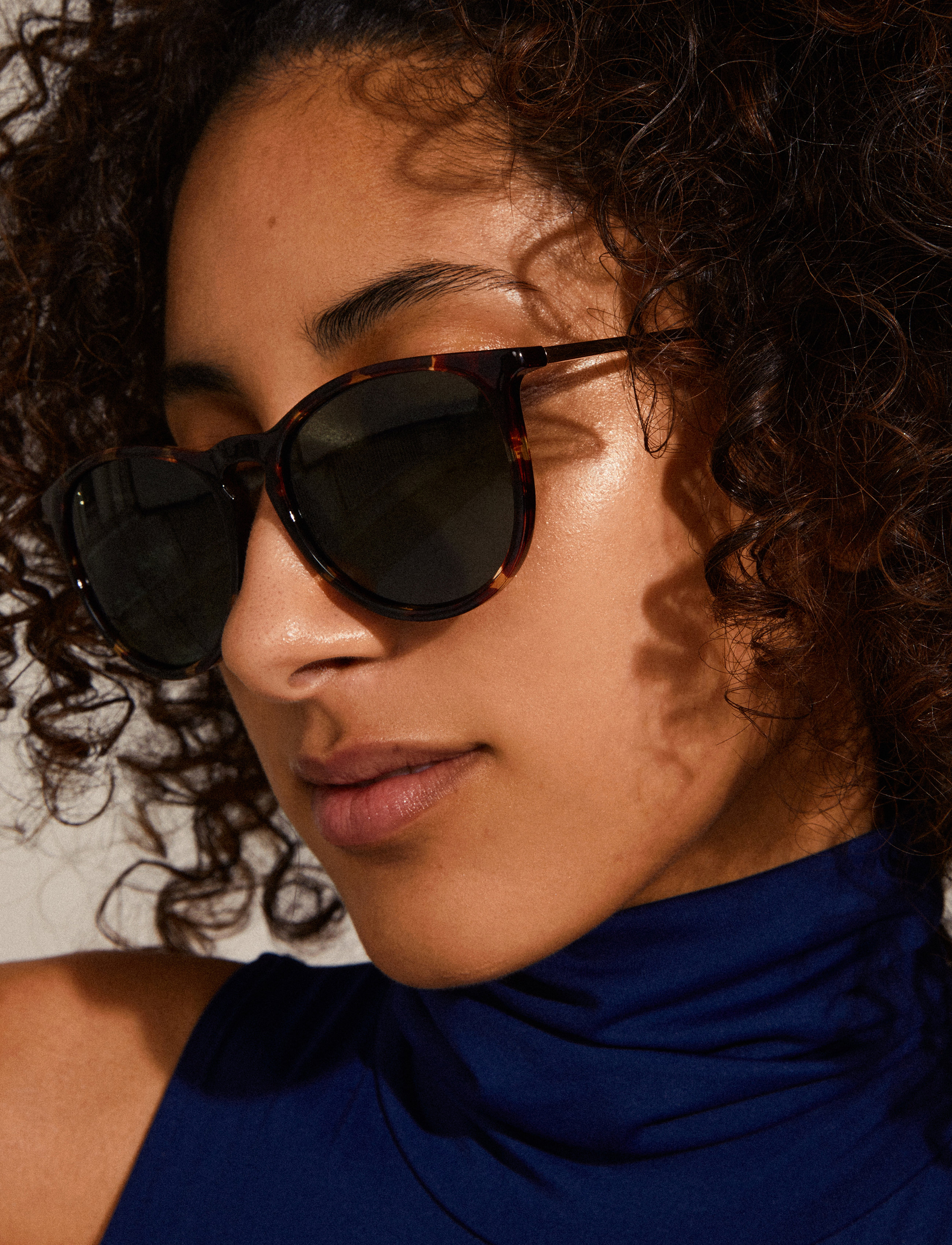 Pilgrim Vanille Sunglasses Tortoise Brown/Gold, One Size, Sunglasses, Braun - Round Frame Frauen
