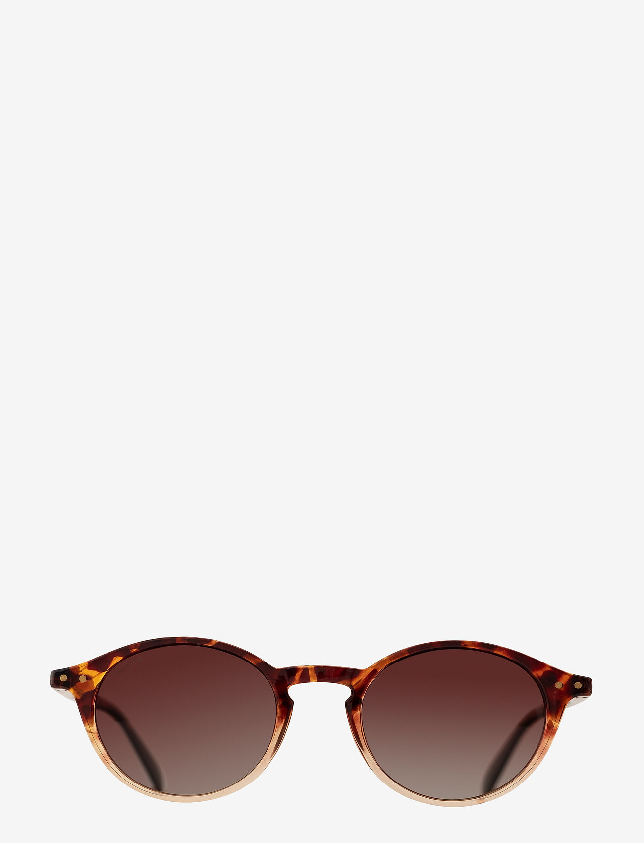 Pilgrim - ROXANNE classic round shaped sunglasses - brown - 1