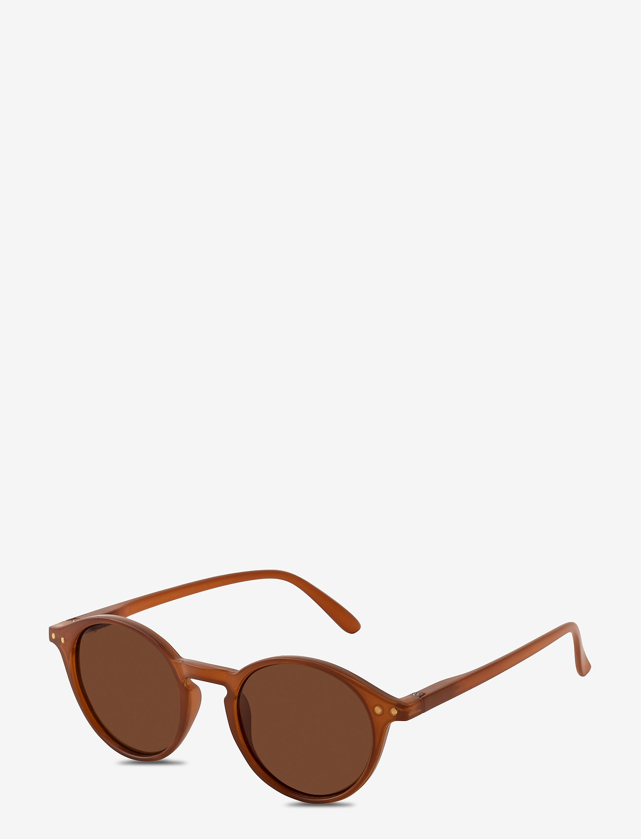 Pilgrim - ROXANNE classic round shaped sunglasses - brown - 0