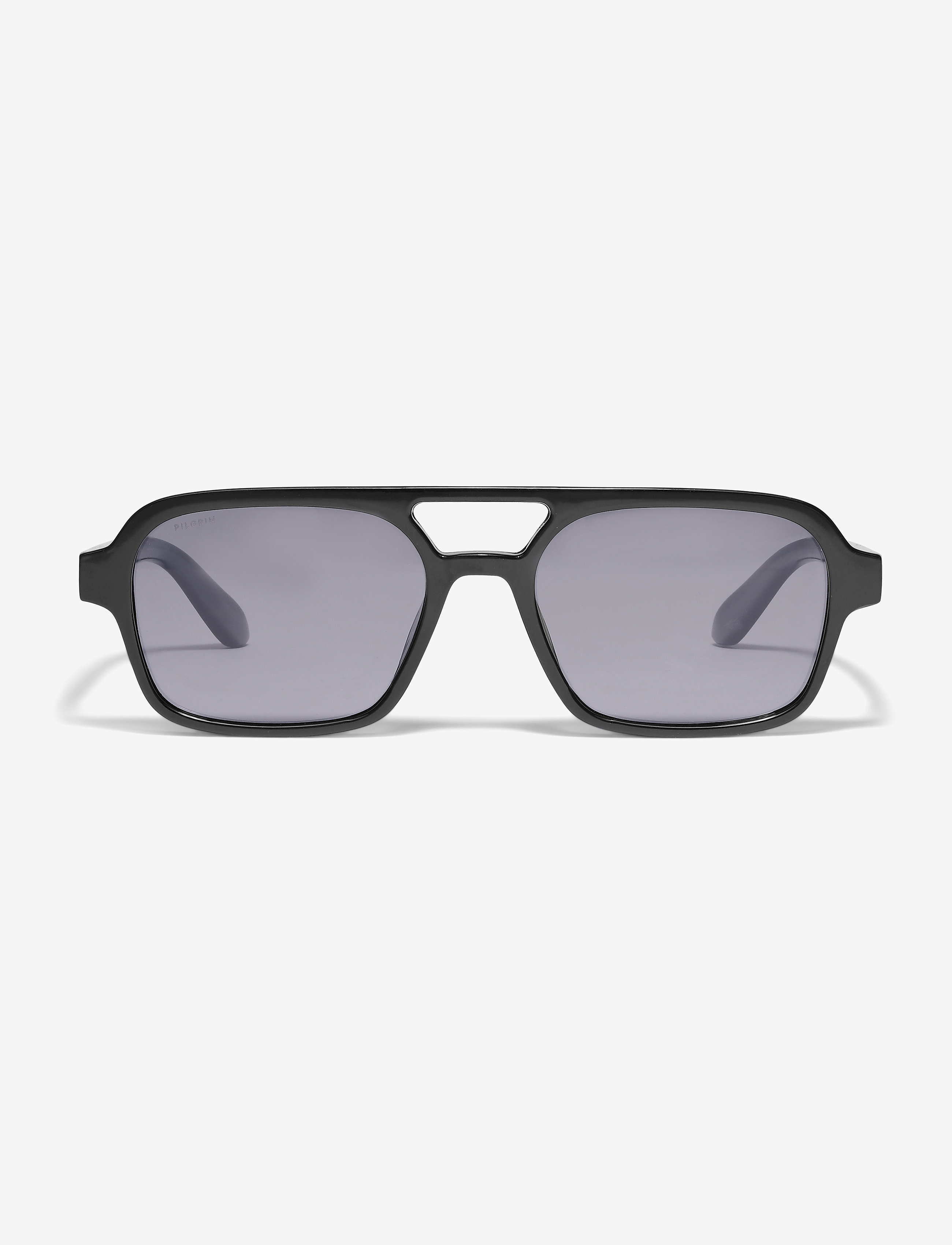 Pilgrim - CASS recycled retro style sunglasses black - black - 2
