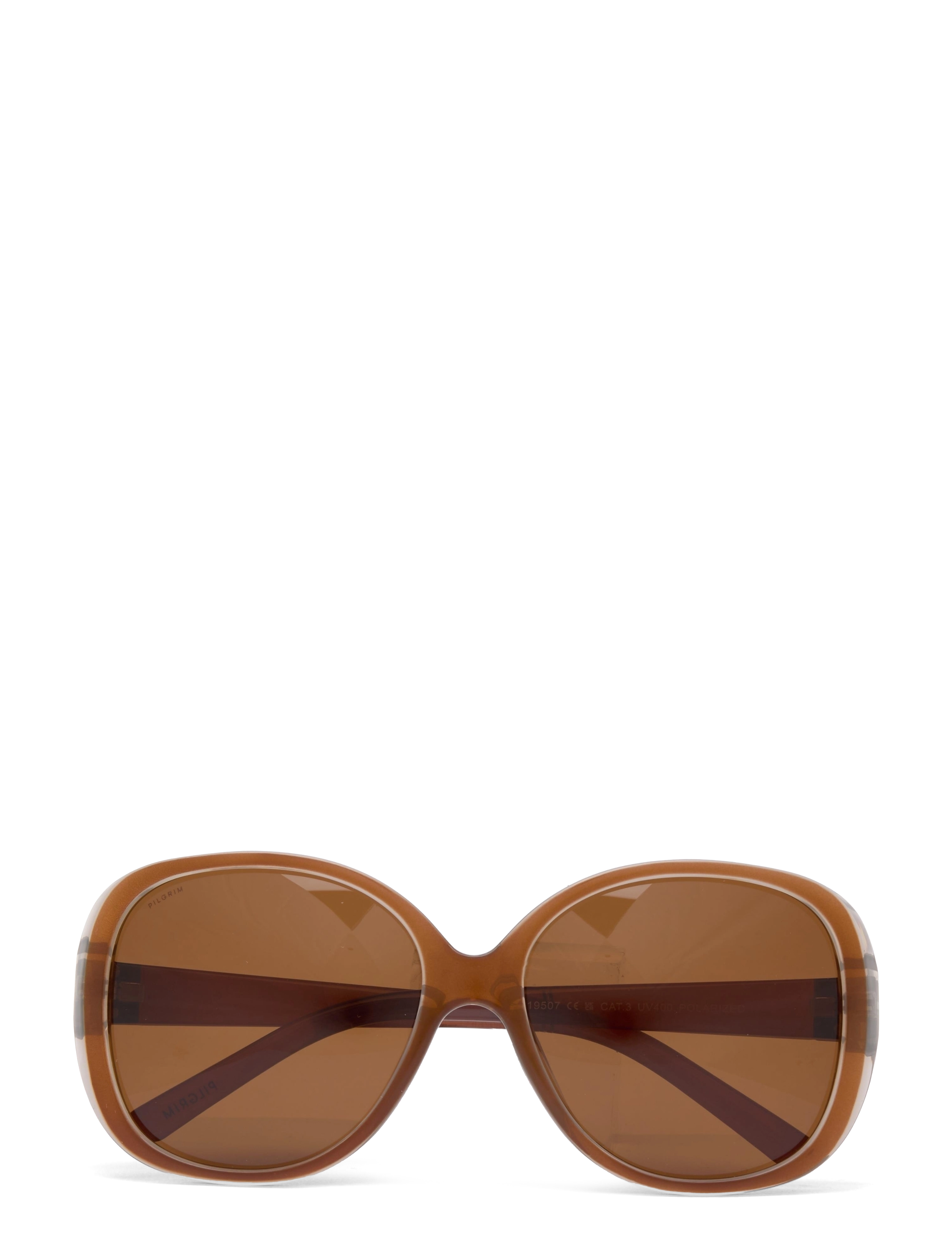 Pilgrim - PARKER oversized retro sunglasses brown - brown - 1