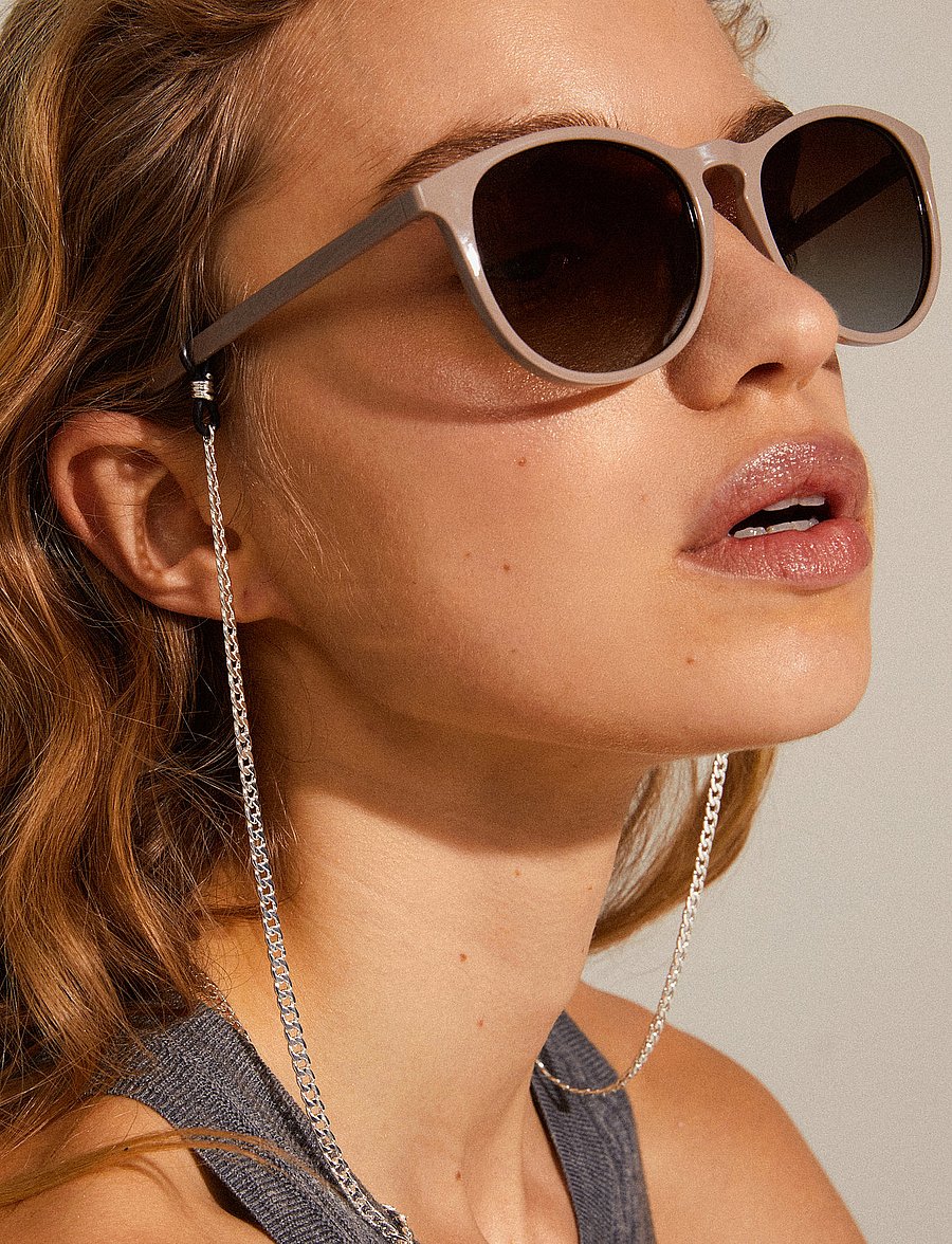 Pilgrim - CAMILLA recycled light frame sunglasses nude - nude - 2