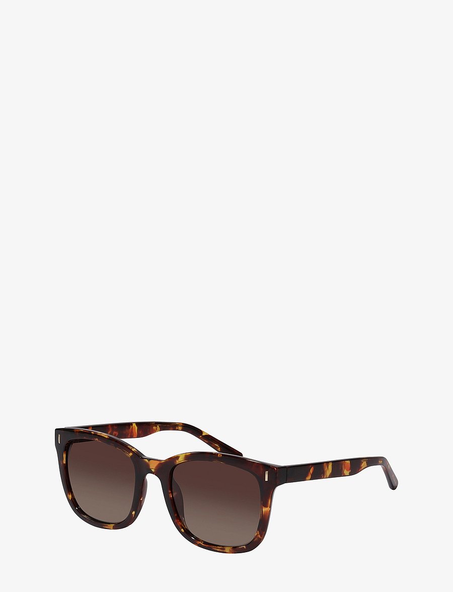 Pilgrim - KATYA sunglasses tortoise brown/gold - square frame - tortoise brown/gold - 1