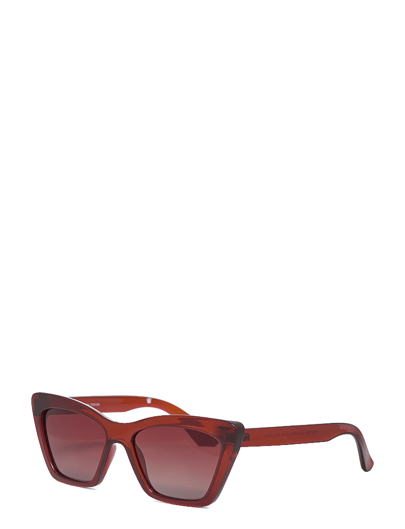 Pilgrim - DAKOTA angular cat-eye shaped sunglasses brown - cateye - brown - 1