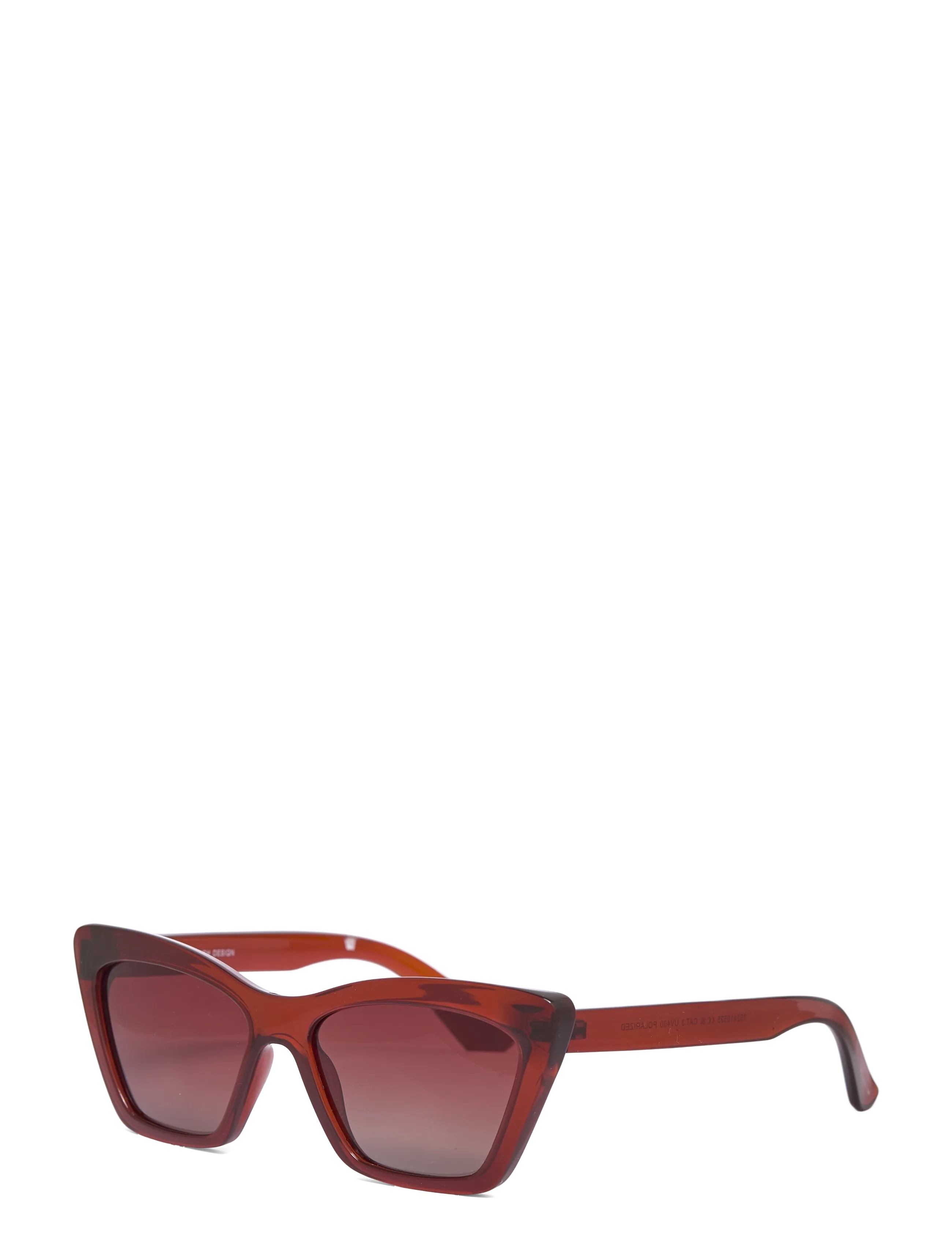 Pilgrim - DAKOTA angular cat-eye shaped sunglasses brown - cateye - brown - 1