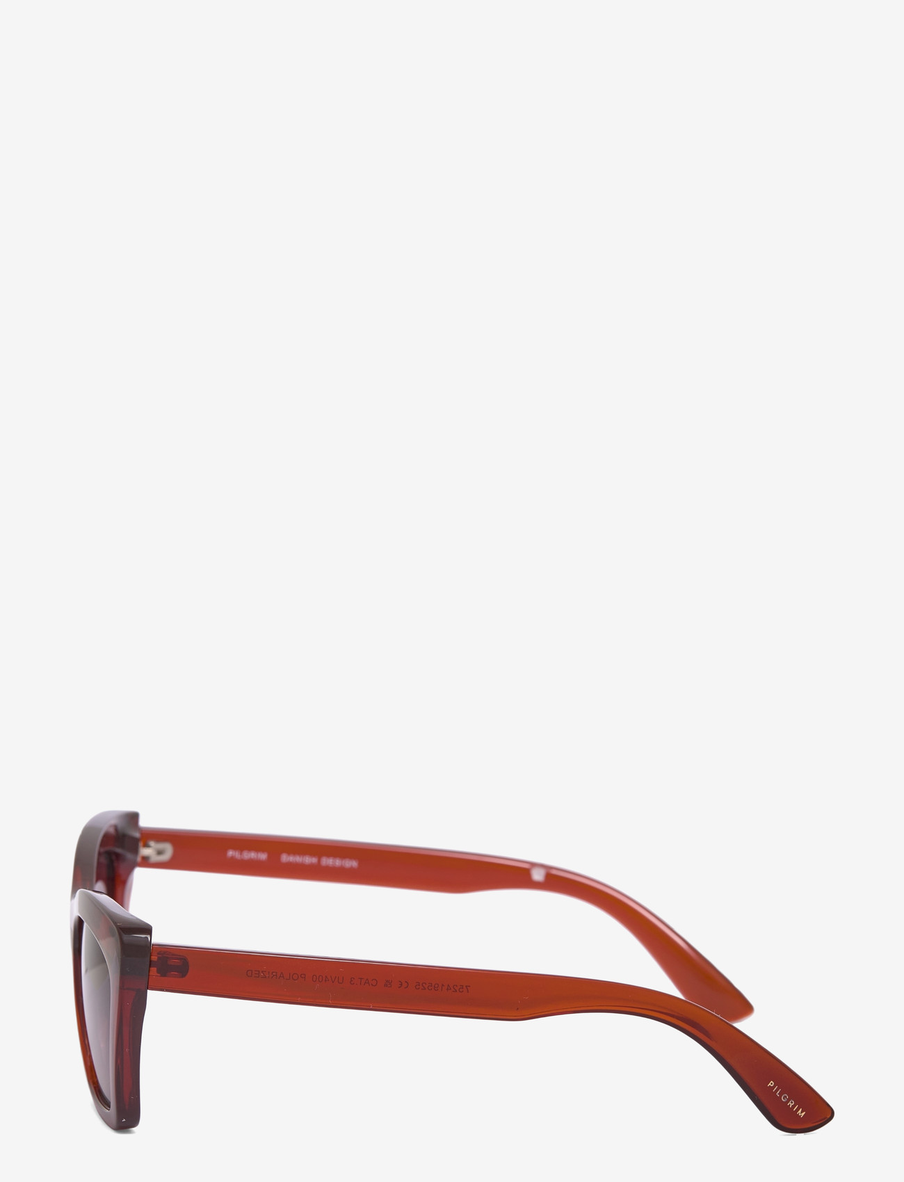 Pilgrim - DAKOTA angular cat-eye shaped sunglasses brown - cateye - brown - 2