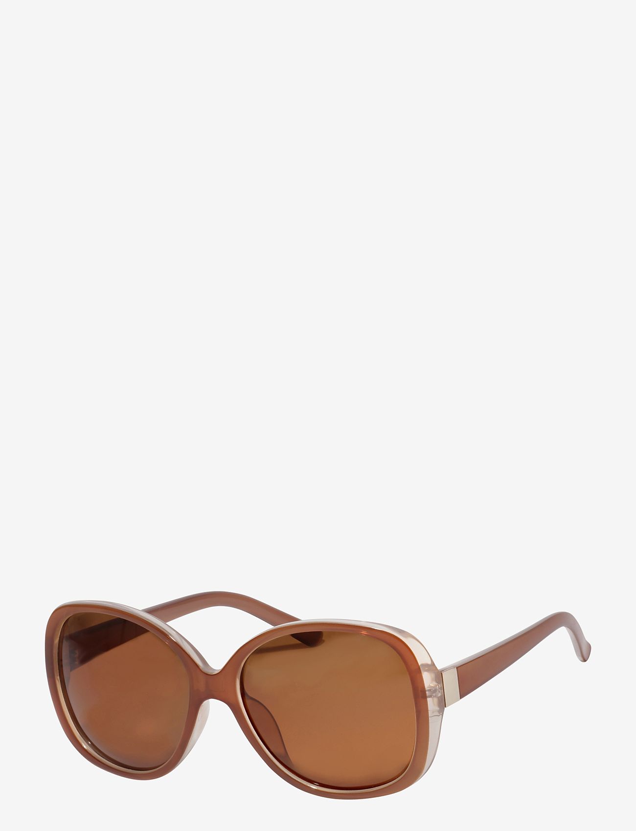 Pilgrim - PARKER oversized retro sunglasses - d-form - brown - 1