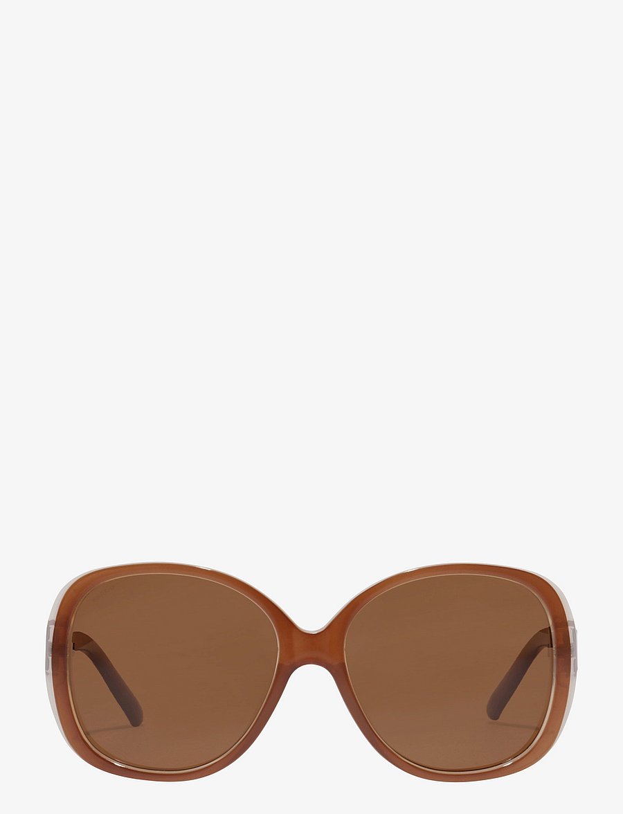 Pilgrim - PARKER oversized retro sunglasses - okulary przeciwsłoneczne motyl - brown - 2