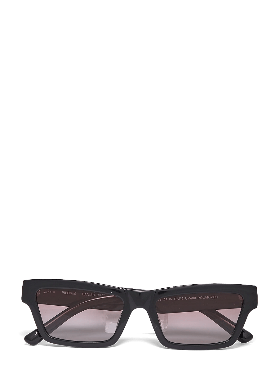 Pilgrim - ASHLYN sunglasses black - eckiger rahmen - black - 0