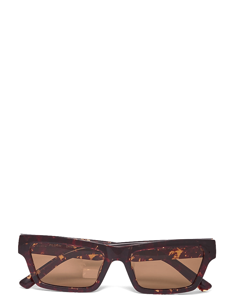 Pilgrim - ASHLYN sunglasses tortoise brown - fyrkantiga - tortoise brown - 0
