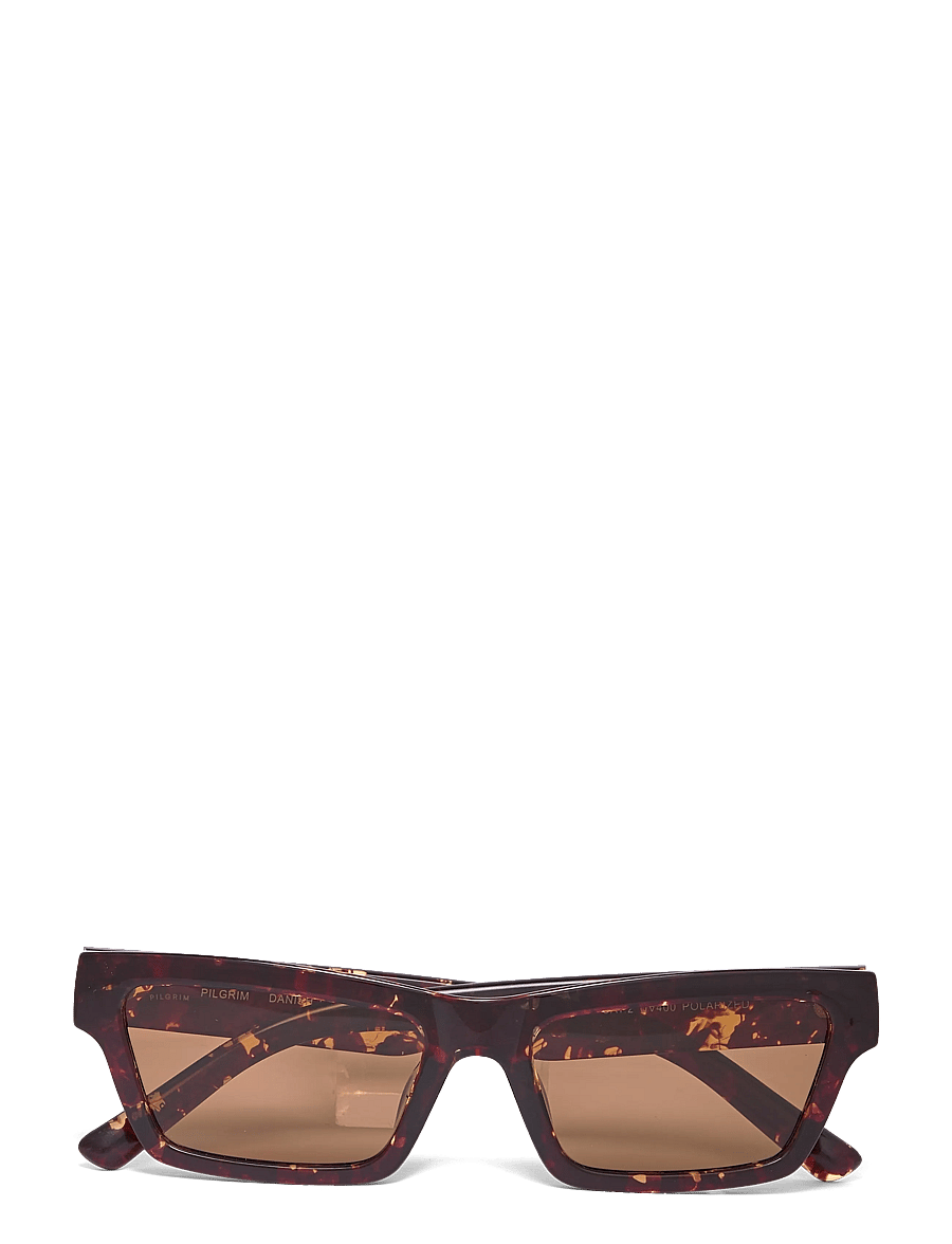 Pilgrim - ASHLYN sunglasses tortoise brown - eckiger rahmen - tortoise brown - 0