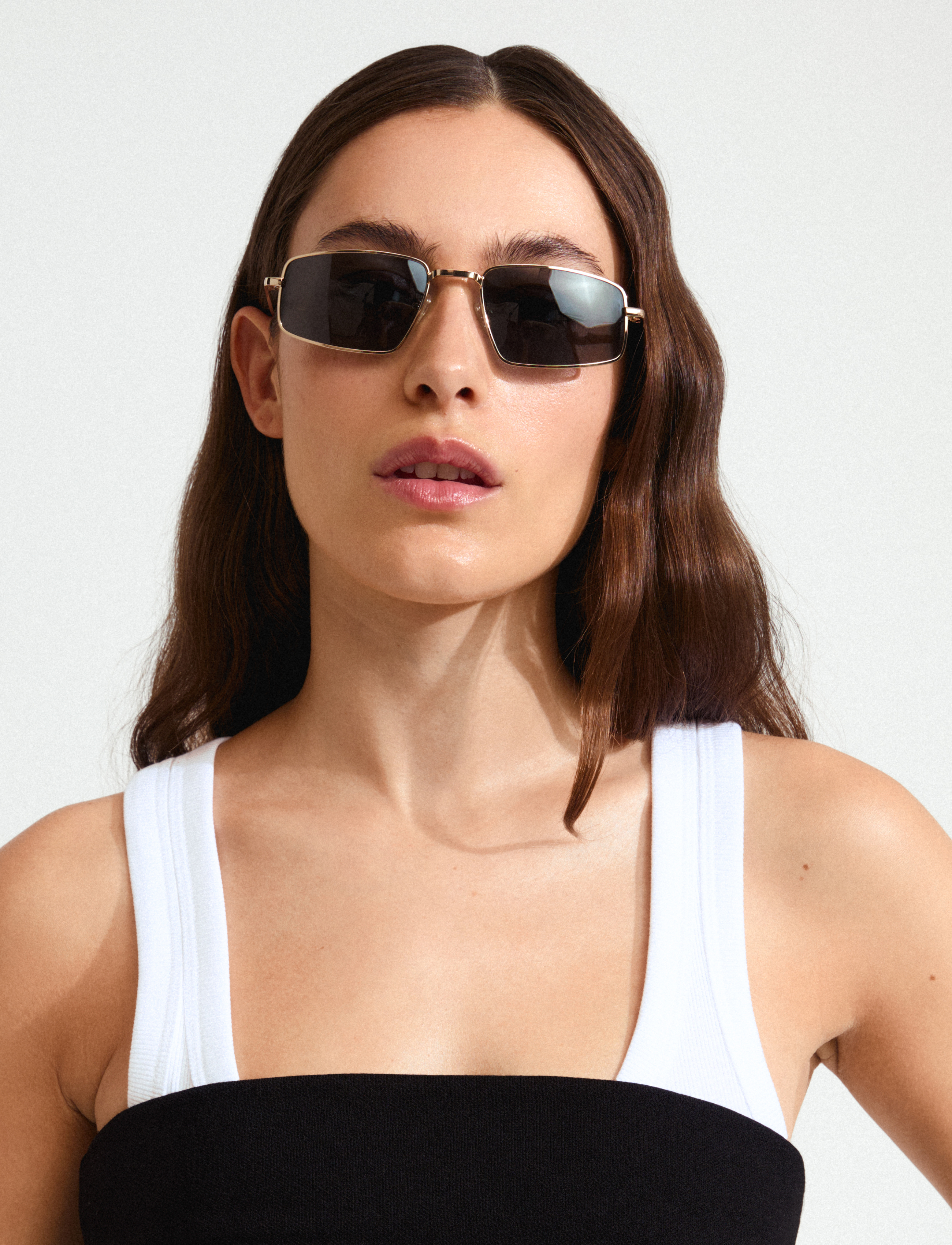 Pilgrim Amiyah Sunglasses Grey/Gold, One Size, Sunglasses, Grau - Square Frame Frauen