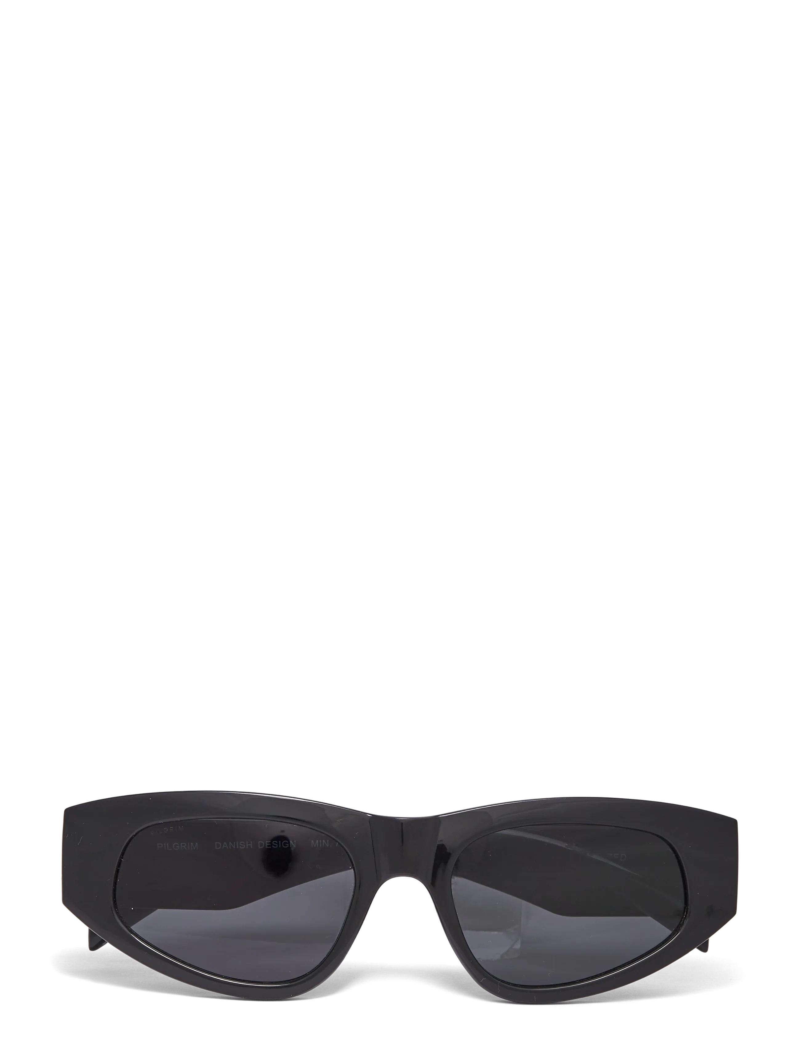 Pilgrim JUNIE sunglasses black - Runde form - BLACK / black