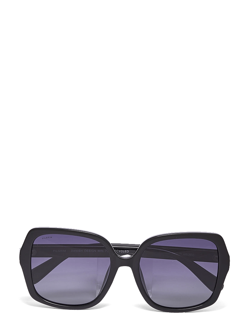 Pilgrim - JORDI sunglasses black - ferningslaga rammar - black - 0