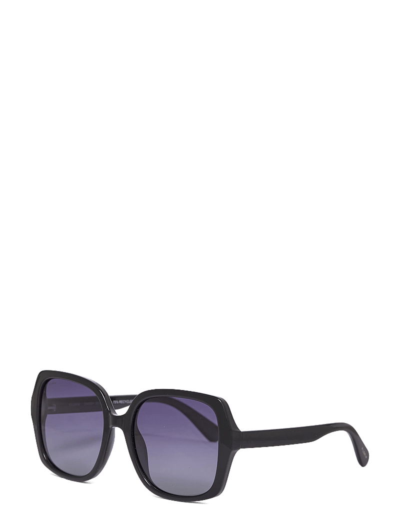 Pilgrim - JORDI sunglasses black - ferningslaga rammar - black - 1