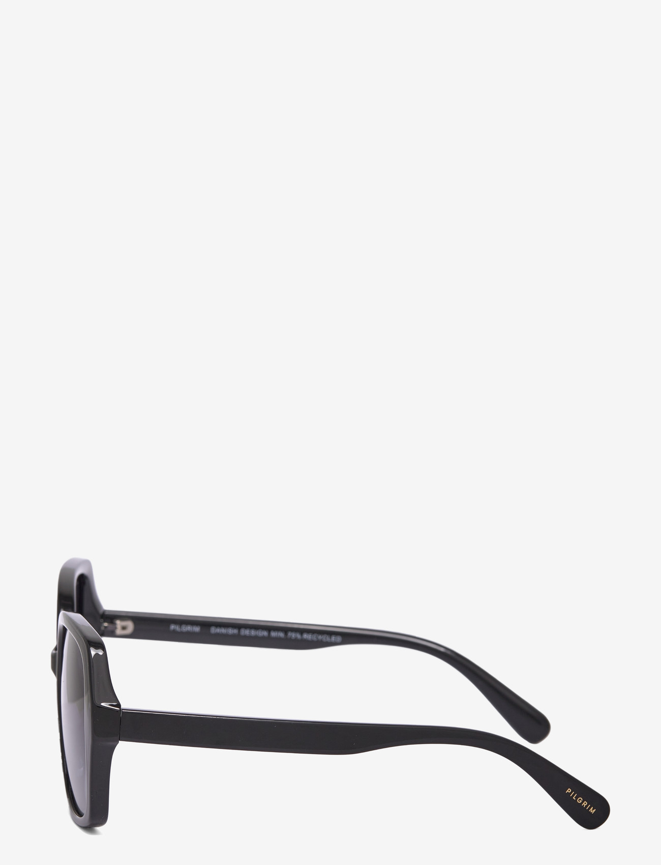 Pilgrim - JORDI sunglasses black - ferningslaga rammar - black - 2