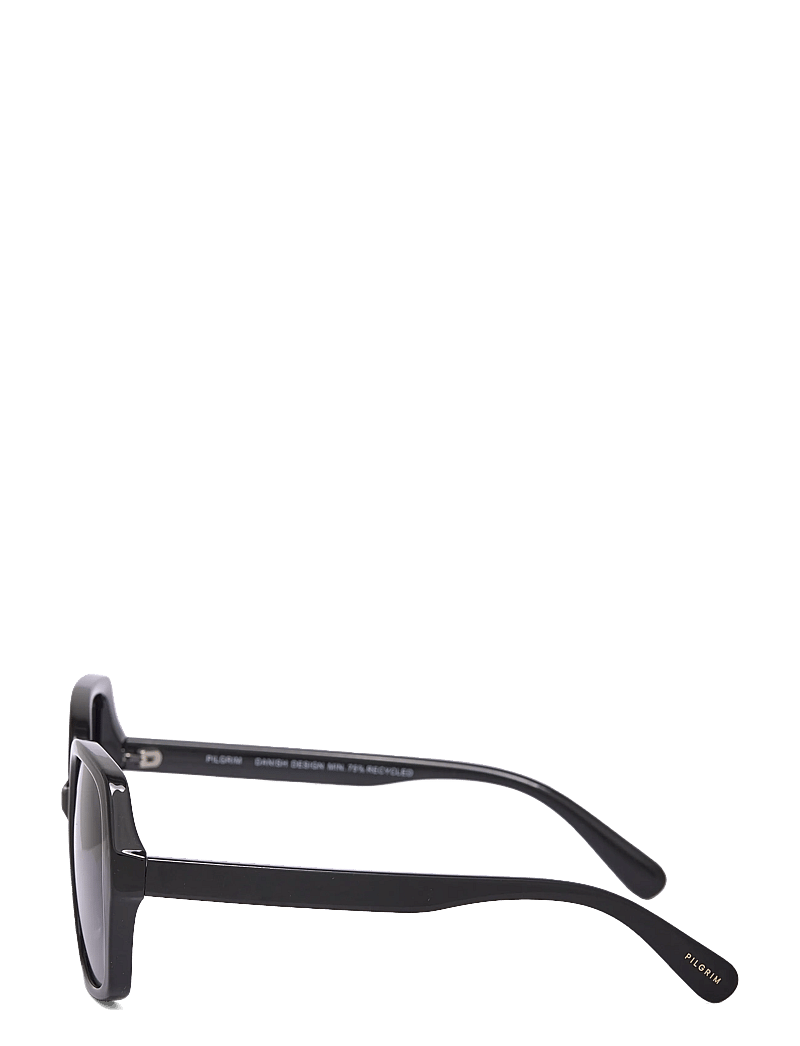 Pilgrim - JORDI sunglasses black - ferningslaga rammar - black - 2