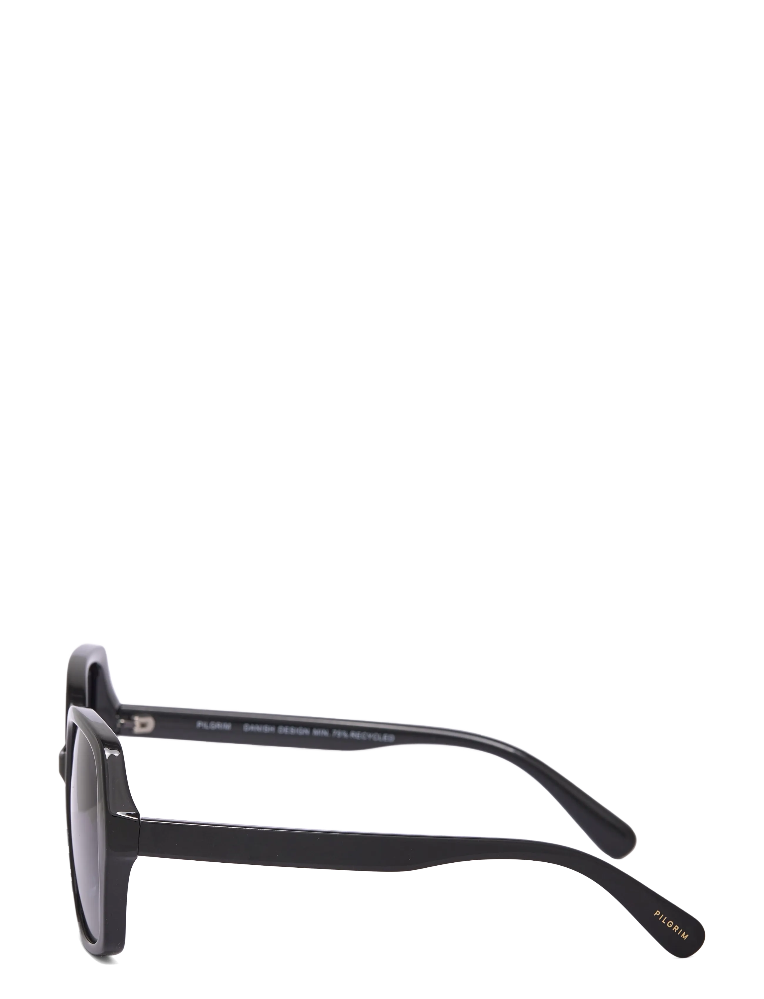 Pilgrim - JORDI sunglasses black - square frame - black - 2