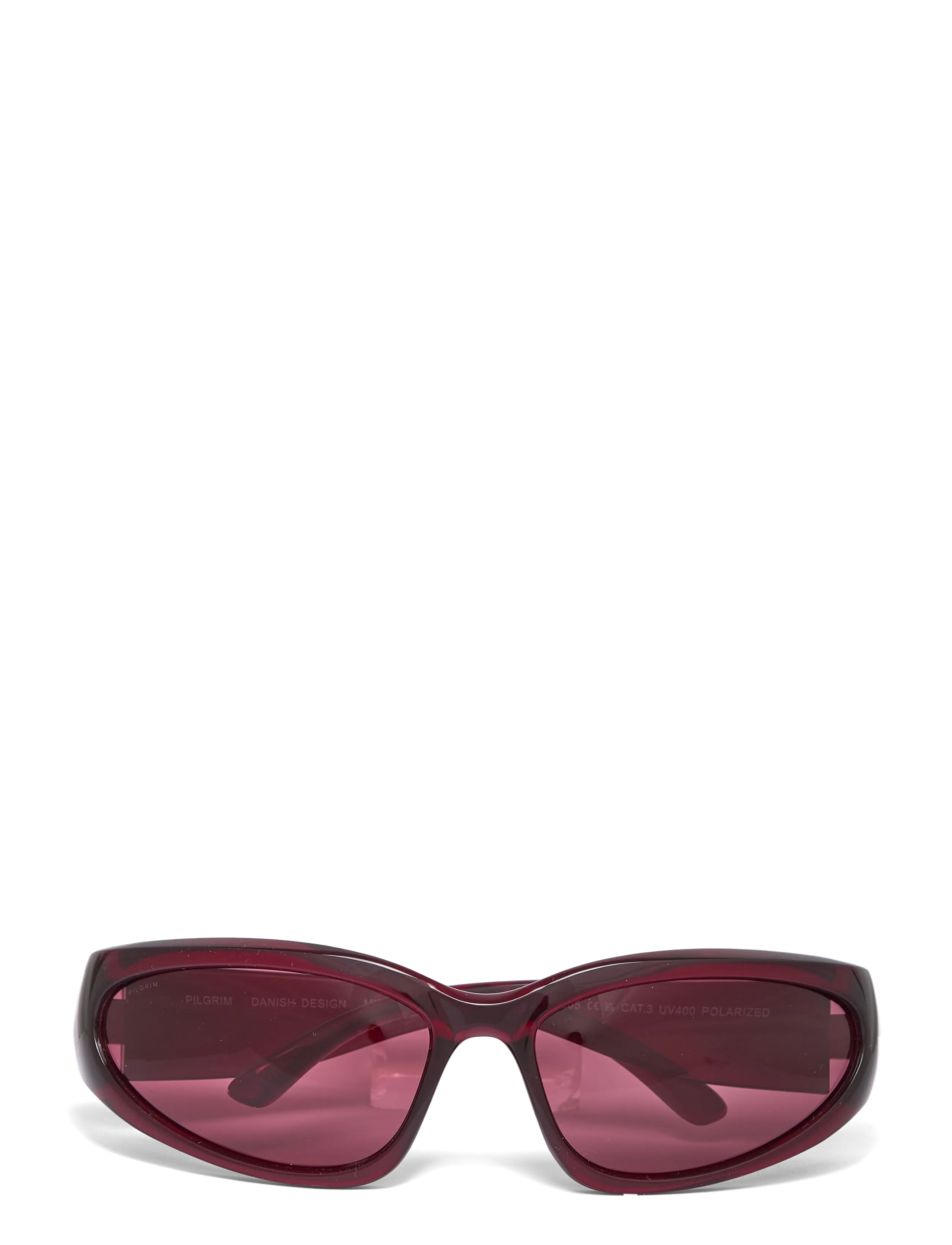 Pilgrim BRYAR sunglasses red - Kandilise raamiga - RED / red